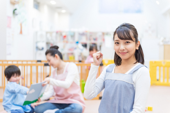 【院内保育園の保育士】「北千住駅」、託児所あり、家庭的な雰囲気の園です